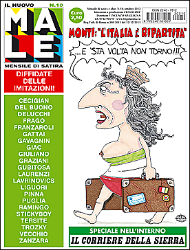 IL NUOVO MALE n. 10, rivista di satira diretta da Vincenzo Sparagna, coordinamento, colori e grafica di Maila Navarra